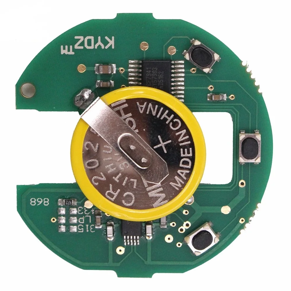 DIYKEY CAS System Smart Remote Board 315MHz 433MHz 868MHz 315LP Rechargeable Battery KR55WK49333 for BMW MINI Cooper 2007-2014