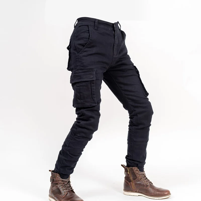 Мото-брюки мотоциклетные брюки для мужчин, мотокроссы для мотоцикла, джинсы с наколенниками