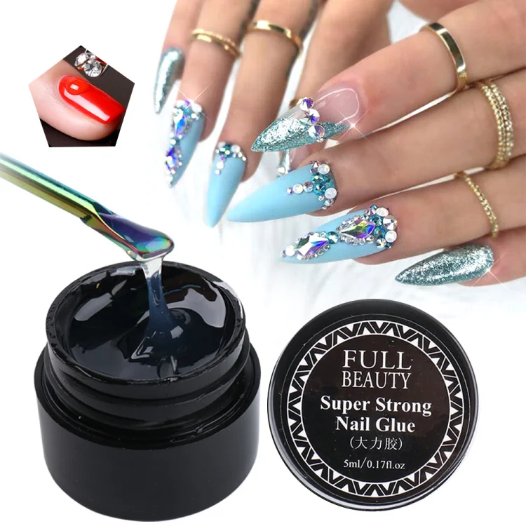 Vettsy Super Strong Rhinestone Glue Gel Nail Jewels Glue for Nail Art Gems