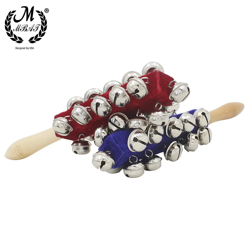 M MBAT Wooden Orff Instruments 21 Bell Rod Toys Early Education Musical Instruments Stick Shaker Musical Toy for Children Kid