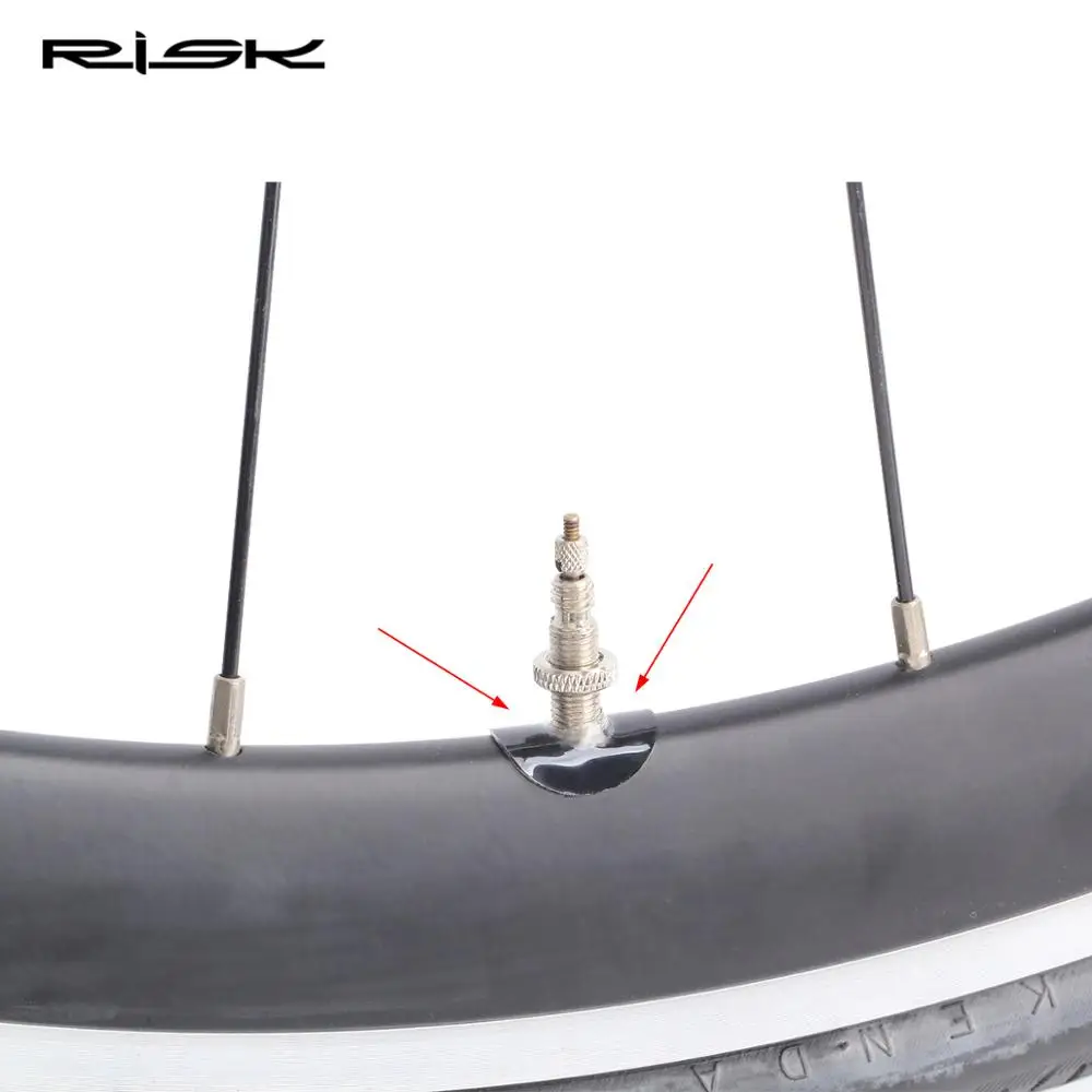 20pcs bicycle presta valve protection sticker for bike presta tubeless valve bicycle valve sticker