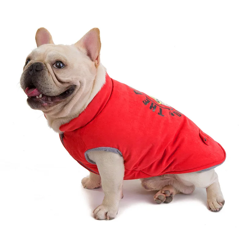 Зима щенок вниз теплый Doggy куртки-парки из мягкой флисовой ткани, пальто куртка для маленьких девочек, собака породы Бульдог