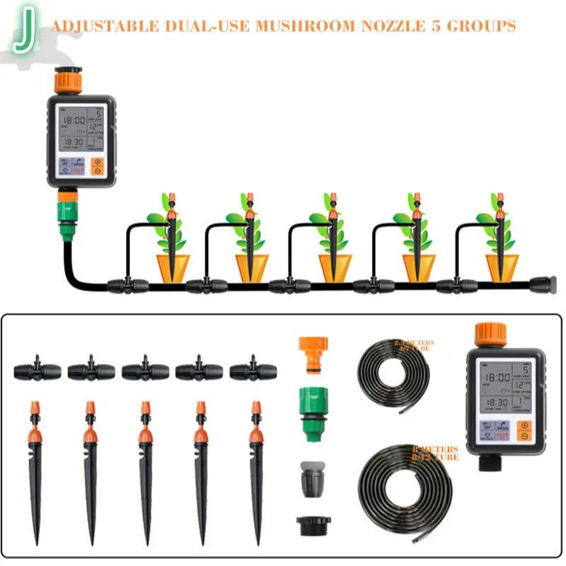 Новая система капельного орошения автополива, компоненты для полива растений, таймер автоматического полив растений