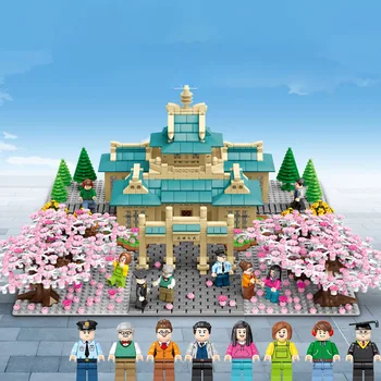 

2529PCS World Famous Classic Architecture Building Blocks China Wuhan University Model Bricks Assembly Toys Children Gift