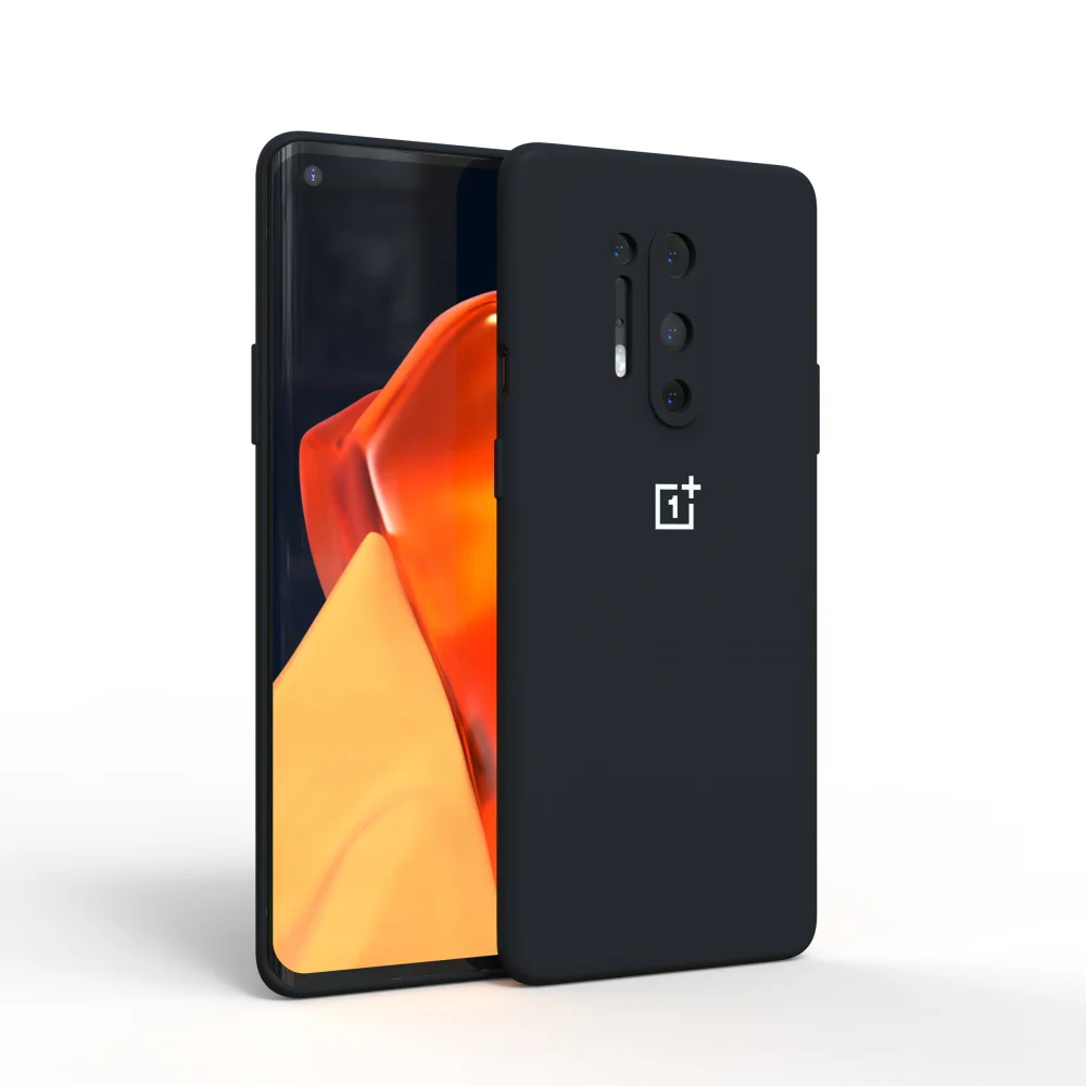 Original OnePlus 8 Pro Case High Quality Liquid Silicone Soft Cover For 8PRO OnePlus8 OnePlus 8T 7 full protectiver case mobile flip cover Cases & Covers