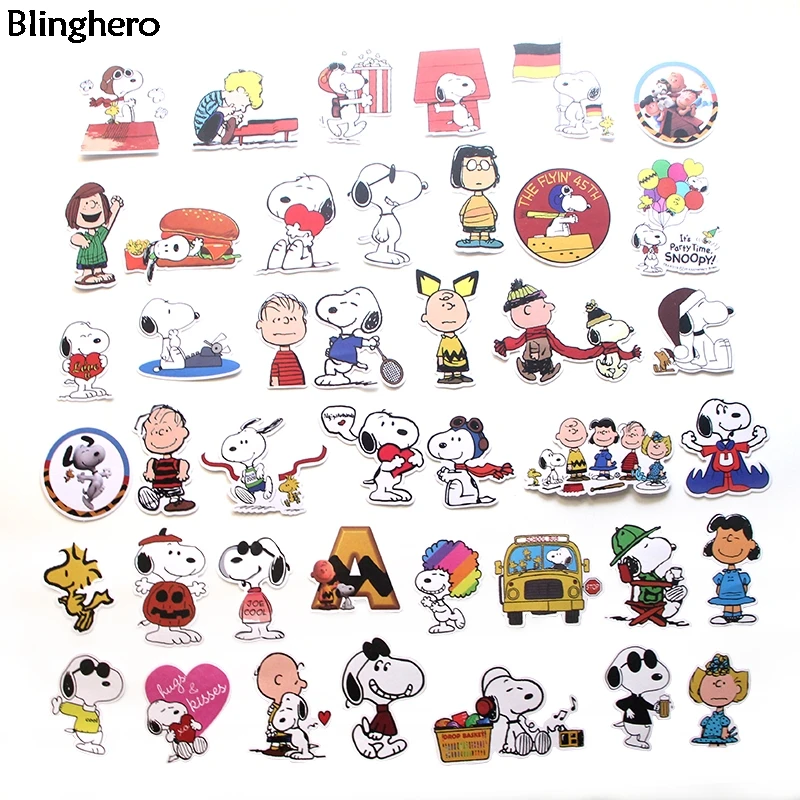 Наклейки для собак Blinghero, 40 шт./набор, Мультяшные наклейки для скрапбукинга, наклейки для телефона, ноутбука, наклейки, коллекция BH0113