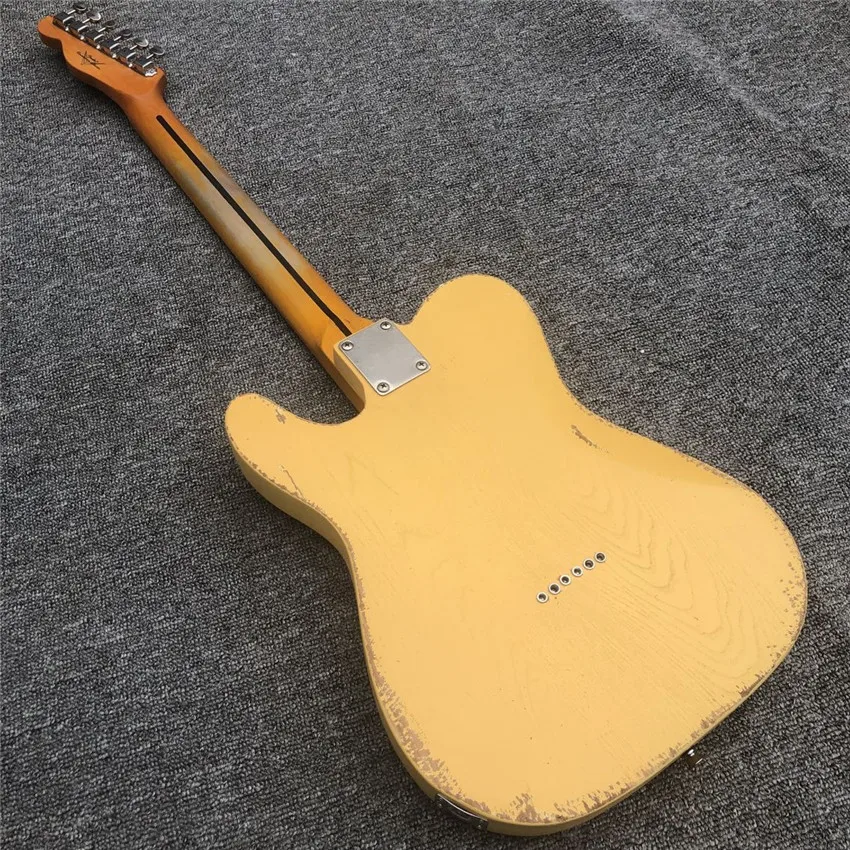 Ash Yellow Electric Guitar | Customizable | Free Shipping