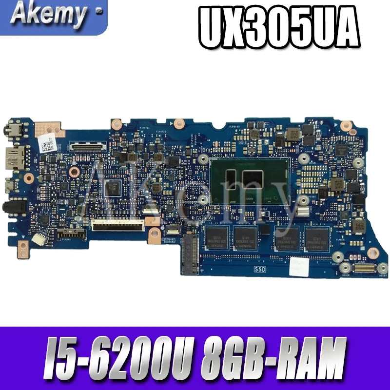 Best Price Akemy UX305UA Laptop Motherboard For ASUS UX305UA UX305U U305U mainboard 100% test OK I5-6200U 8GB-RAM Best Price Akemy UX305UA Laptop Motherboard For ASUS UX305UA UX305U U305U mainboard 100% test OK I5-6200U 8GB-RAM