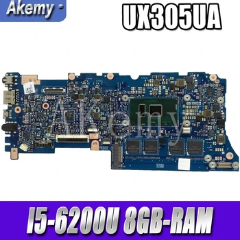 شراءAkemy UX305UA اللوحة الأم للكمبيوتر المحمول For Asus UX305UA UX305U U305U اللوحة الرئيسية 100% اختبار OK I5-6200U 8GB-RAM