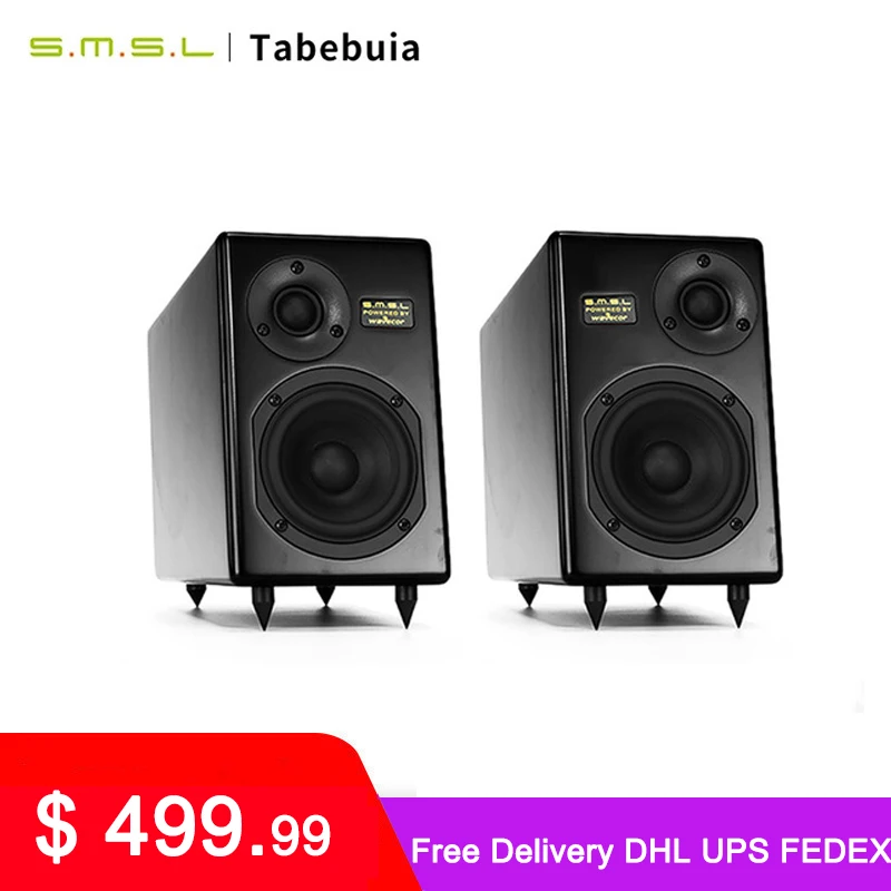 SMSL-Tabebuia 10 주년 기념 사운드 HIFI 스피커, 윈드 스즈키 스피커, 특별히 디자인된 Wavecor 베이스 유닛 스피커
