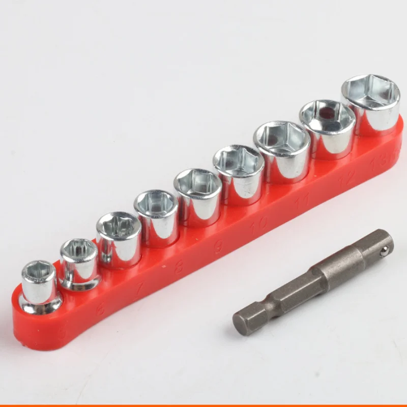 

Набор торцевых ключей 1/4 дюйма, 5-13 мм, 9 шт.