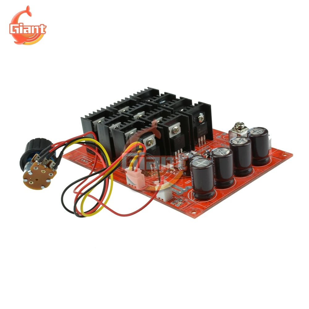 10-50V 60A DC Motor Speed Controller Motor Speed Controller Voltage Regulator Electric Motor Speed Controller PWM HHO RC Speed Control 12V 24V 48V 3000W MAX Voltage Regulator High Power Drive Module