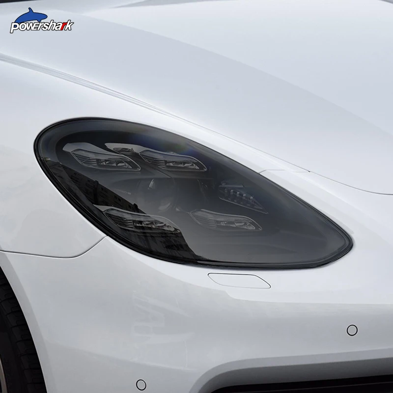2 Pcs Car Headlight Tint Black Protective Film Protection Transparent TPU Sticker For Porsche Panamera 970 971 2014+ Accessories |