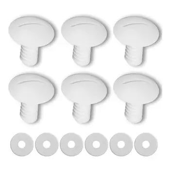 

New Wheel Screws Plastic Durable Cost-saving Pool Cleaner Replacement Parts with Extra 6PCS Washers for Polaris 180/280 Parts
