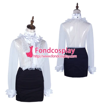 

Sissy maid satin dress lockable Uniform cosplay costume Tailor-made[G2064]