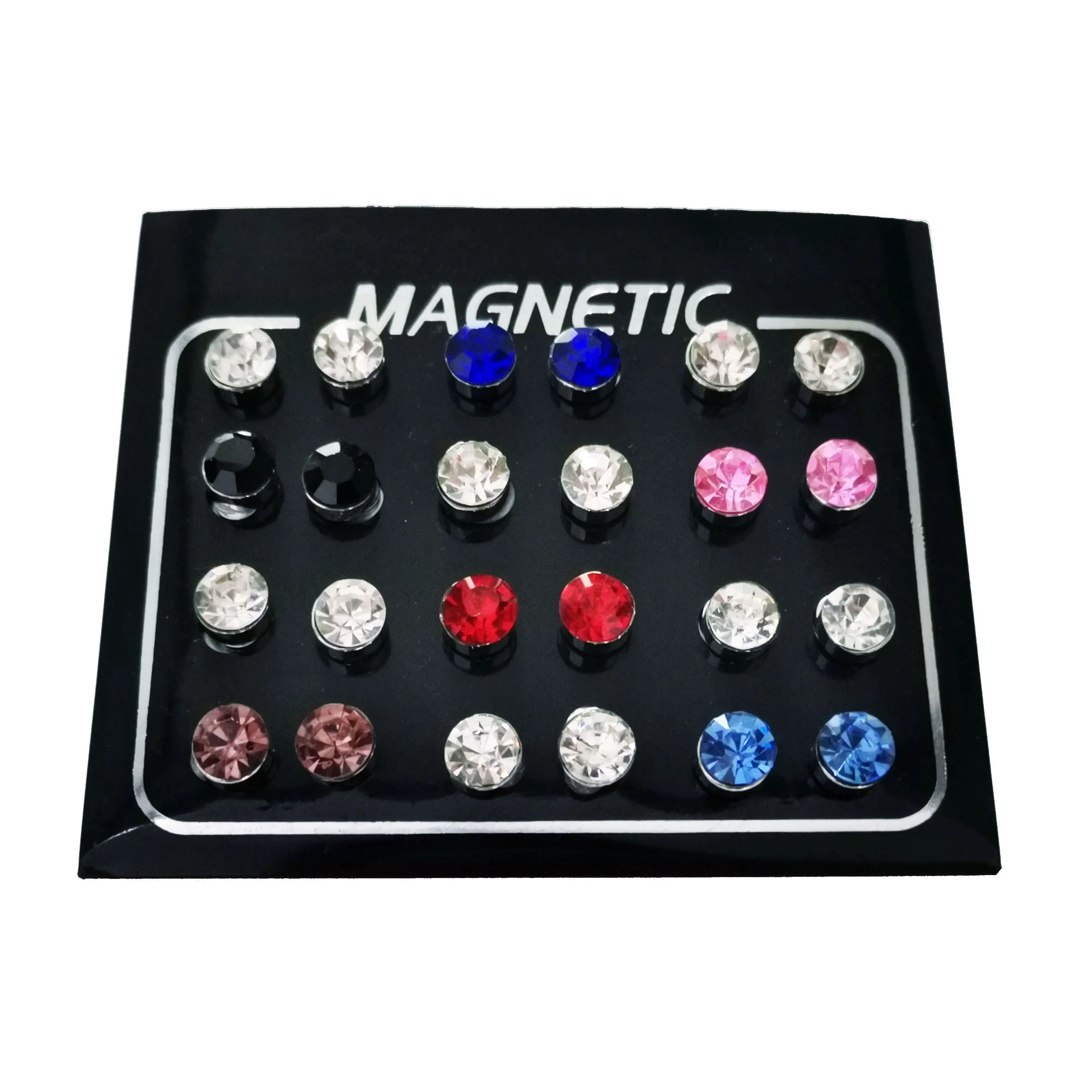 Buy Studmagnetic Earrings Diamond in Silver 6mm 8mm or 10mm Online in India   Etsy