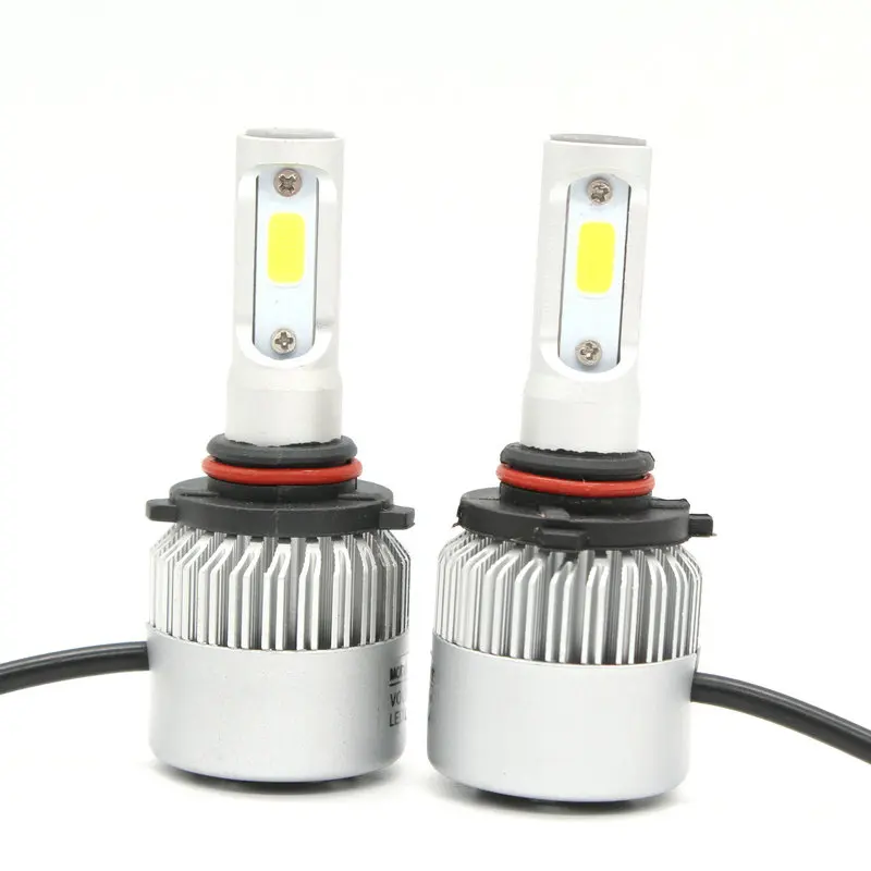 2X светодиодный авто фары H4 H7 COB 28W H1 H3 H11 9005 9006 880 дальнего и ближнего светильник мотоцикла светильник s