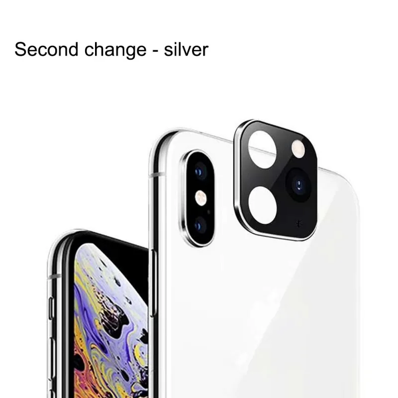 Для применимого iPhone X XS MAX изменение 11pro Крышка для камеры iPhone11 PRO MAX наклейка на рассеиватель Модифицированная Крышка для камеры чехол из титанового сплава