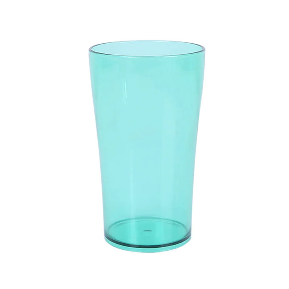 Classic New Round Mouth Couple Solid Color Transparent Plastic Cup Children Brush Cup Mug Mouth Cup Wash Cup Reusable Bright