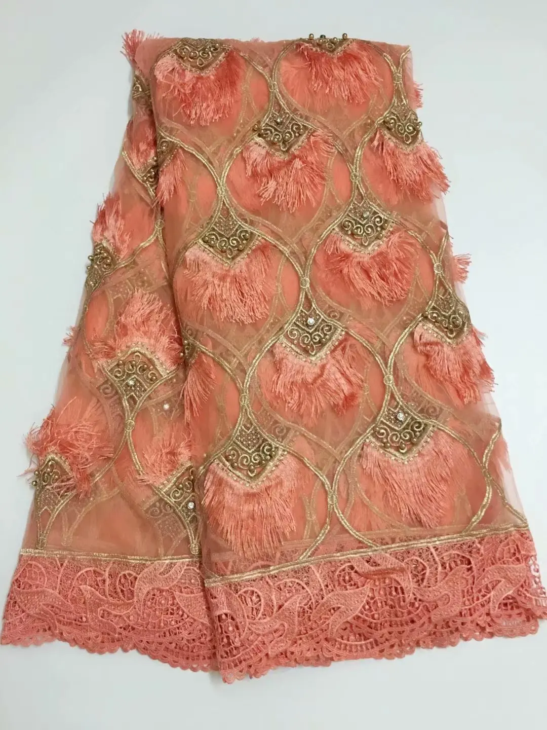 

swiss voile lace in switzerland french lace fabric peach lace fabric beaded fabric african bridesmaids dresses high quality5yard