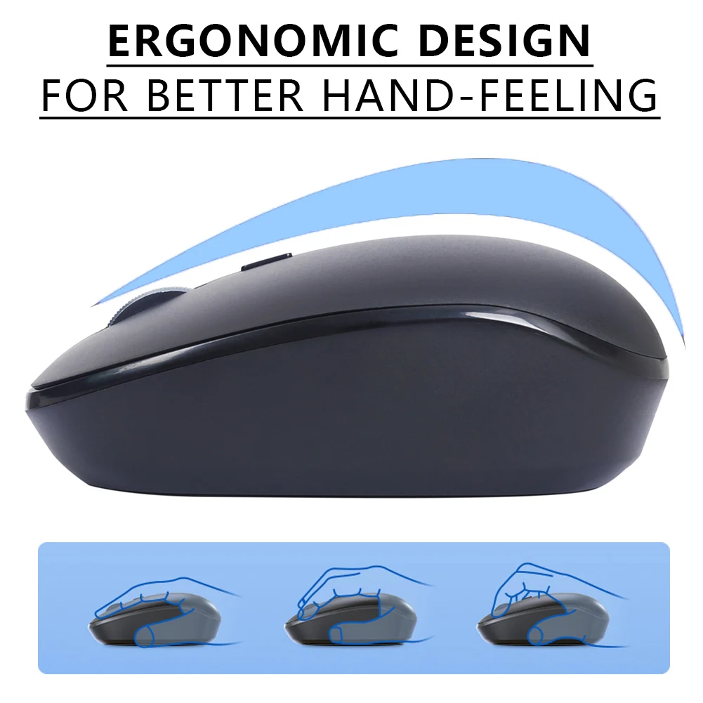 Wireless Silent Mouse Portable Mini Mouse with USB, 3 Adjustable DPI, 2.4G Cordless Computer Optical Mice for Laptop PC Tablet laptop cooling pads