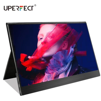 

UPERFECT FHD Gaming Portable Monitor 15.6" 2 Type C Laptop Mini Hdmi 1080P IPS USB C for Raspberry Pi Xbox PS4 Switch PC