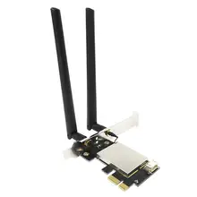 PCIE WiFi – Adaptateur de carte réseau sans fil à double bande, répétiteur pour PC du bureau avec antenne Wi-fi PCI- M.2/ NGFF