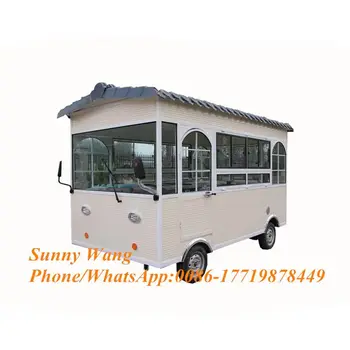 

electric van mobile breakfast food cart fast truck mobile food trailer for sale with roof