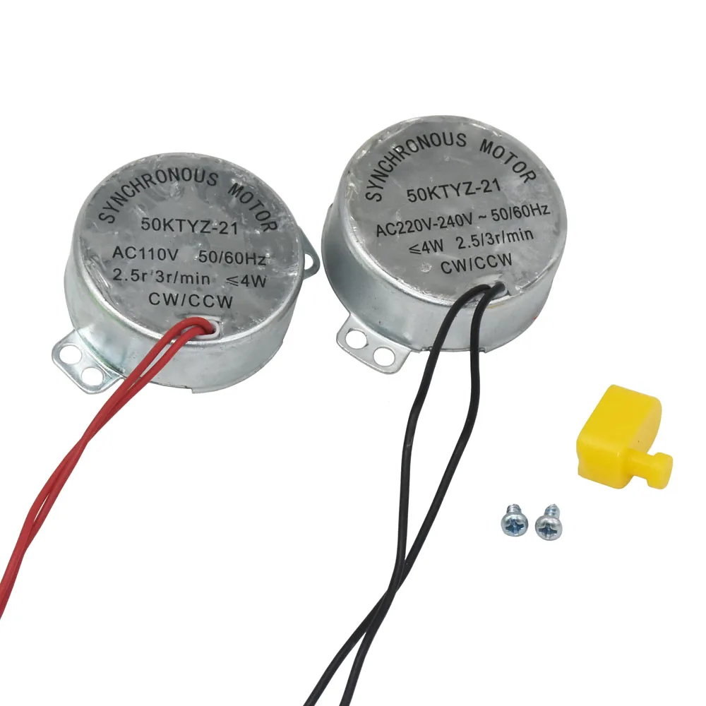 1 Uds incubadora automática Motor para girar el huevo AC220V o AC110V Motor síncrono/2,5/3r/Min 50KTYZ-21 Lncubator Accesorios