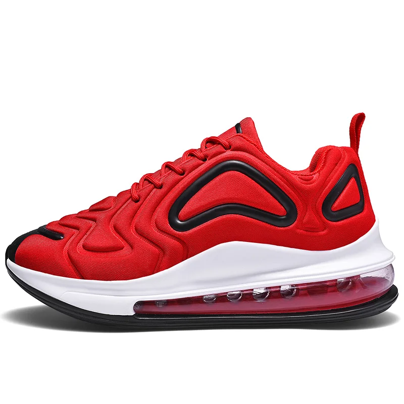 Уличная спортивная обувь, мужская беговая Обувь, унисекс спортивная обувь, кроссовки для бега для мужчин, Черная Спортивная обувь для мужчин с воздушной подушкой 36-47 - Цвет: Красный