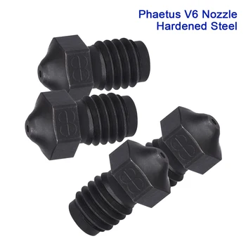 Phaetus 硬化鋼 V6 ノズル 1.75 ミリメートルフィラメント高温 V6 hotend MK8 ボーデン押出機 I3 MK2 MK3 3D プリンタ部品