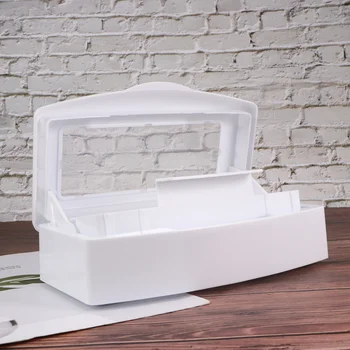 

Transparent Lid Sterilizer Box Nail Art Tool Sterilizing Tray Box Salon Manicure Cleaning Tool for Daily Use