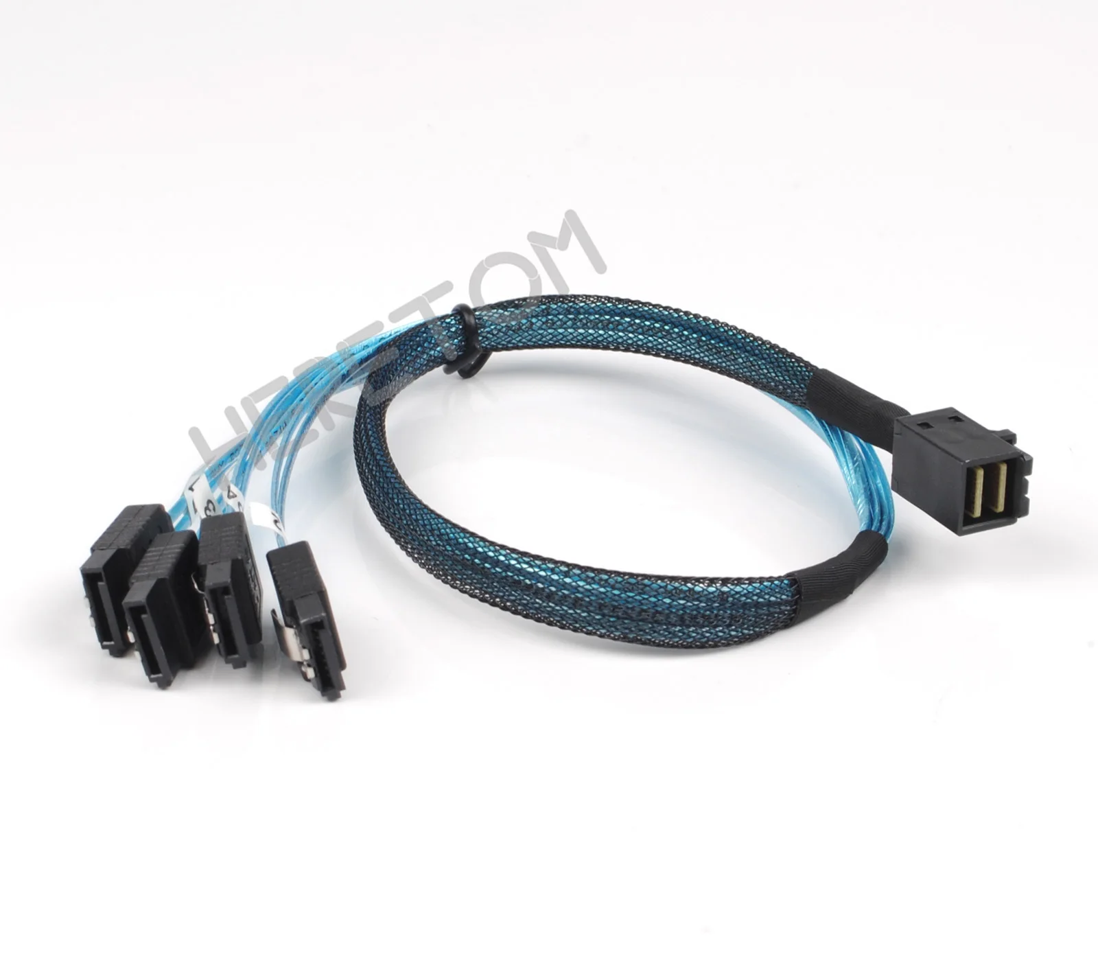 

Internal 12Gbps HD Mini SAS SFF-8643 to 4 x SATA 7Pin Hard Disk Cable HD Mini-SAS Target/Backplane Data RAID Cable 50CM/100CM