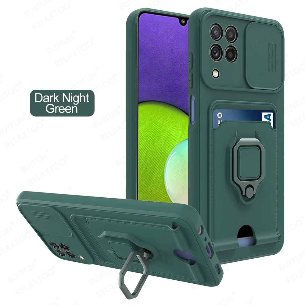 samsung silicone cover Push Pull Camera Protector Case For Samusng A 52s 02 12 22 32 72 31 51 71 Sumsung A 21 20 30 50s M22 M12 Shockproof Cover Fundas samsung flip phone cute Cases For Samsung