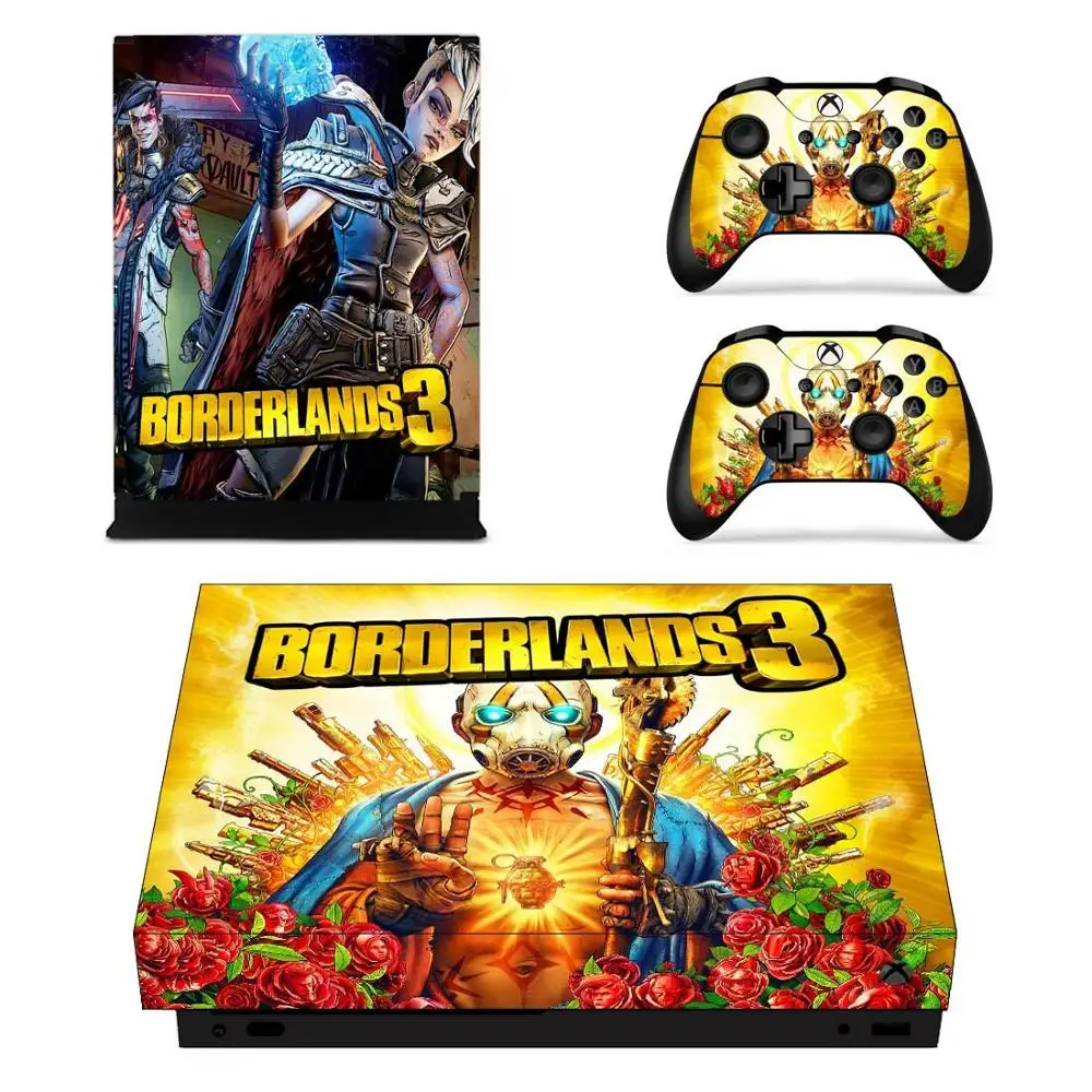 YSX1X2294 Borderland 3 наклейки s для Xbox One X Viny наклейки для кожи наклейки Pegatina для Xbox one X консоли пульты дистанционного управления - Цвет: YSX1X2294