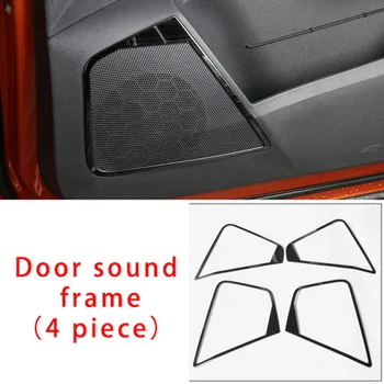 

For Skoda KAROQ ABS chrome black Door sound frame 4pcs