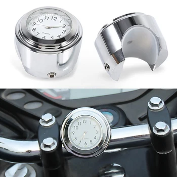 

Universal Waterproof 7/8"Motorcycle Handlebar Temp Thermometer Clock Moto Top Mount Watch for Harley Motorcycles Accessories