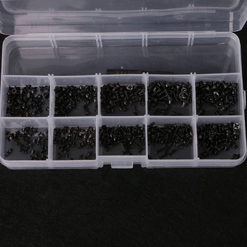 

500Pcs/set Black Screws Set Kit for Laptop Notebook Repair Tool with Screwdriver