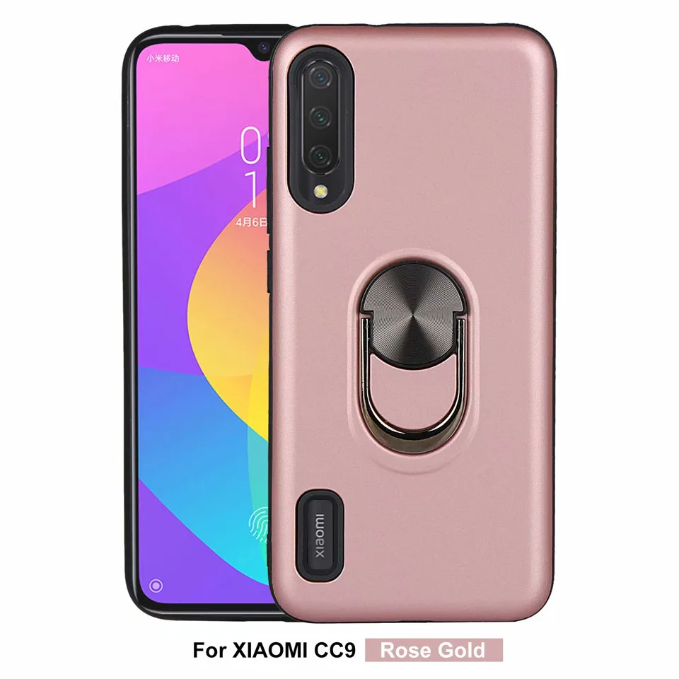 

Magnetic hard shockproof cover for Xiaomi Redmi 7A 7 Note 7 PRO case K20 K20 PRO 9T PRO 360 ring holder stand case CC9 CC9E CASE