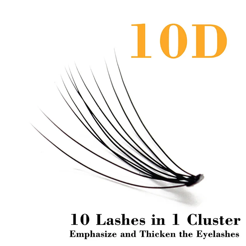 Kimcci Natural Long Individual Flare Lashes Cluster False Eyelashes 60 Bundles/Box 10D Mink Eyelash Extension Makeup Cilia Cilio | Красота и