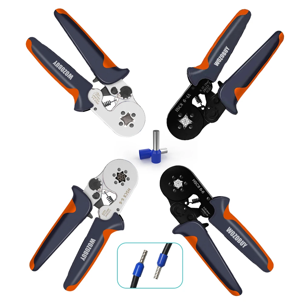 hand planer tool Hexagonal Ferrule Crimp Tool Wire Ferrule Crimping Tool HSC8 6-6 Self-adjustable Ratcheting Crimper for AWG23-10(0.25-6.0mm²) smoothing plane