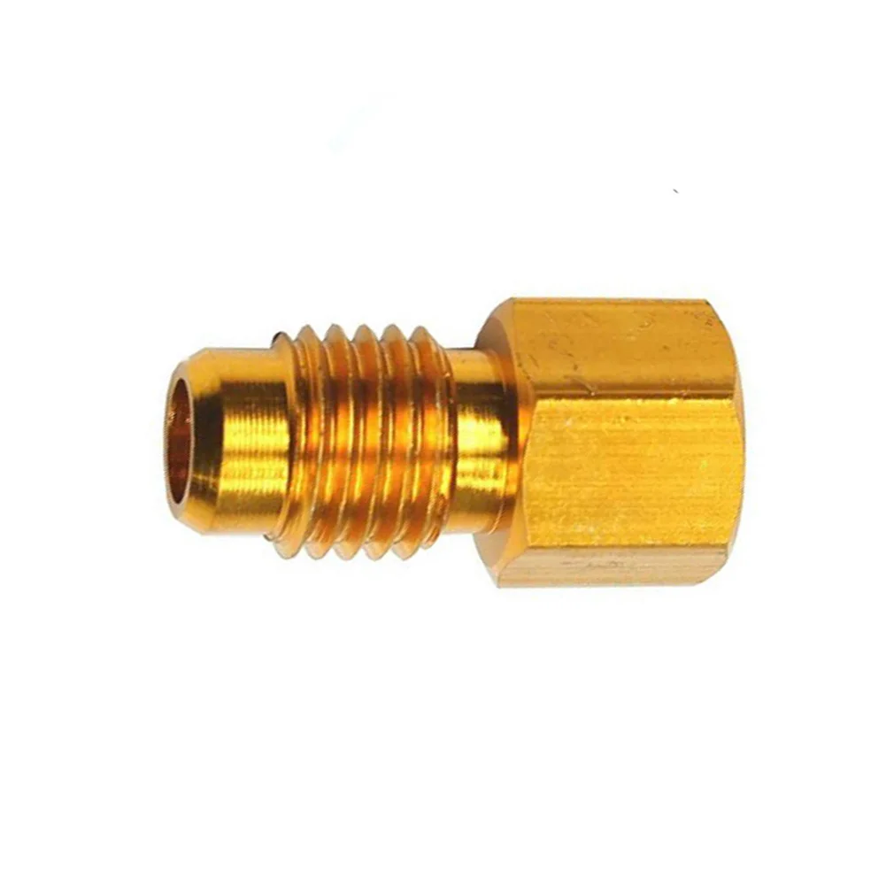 Brass R134A R12 Car Conditioner Adapter Quick Coupling 1/2" ACME Male 1/4" SAE air conditioning adapter,car ac control valve,ac compressor adapter,automobile air conditioner panel