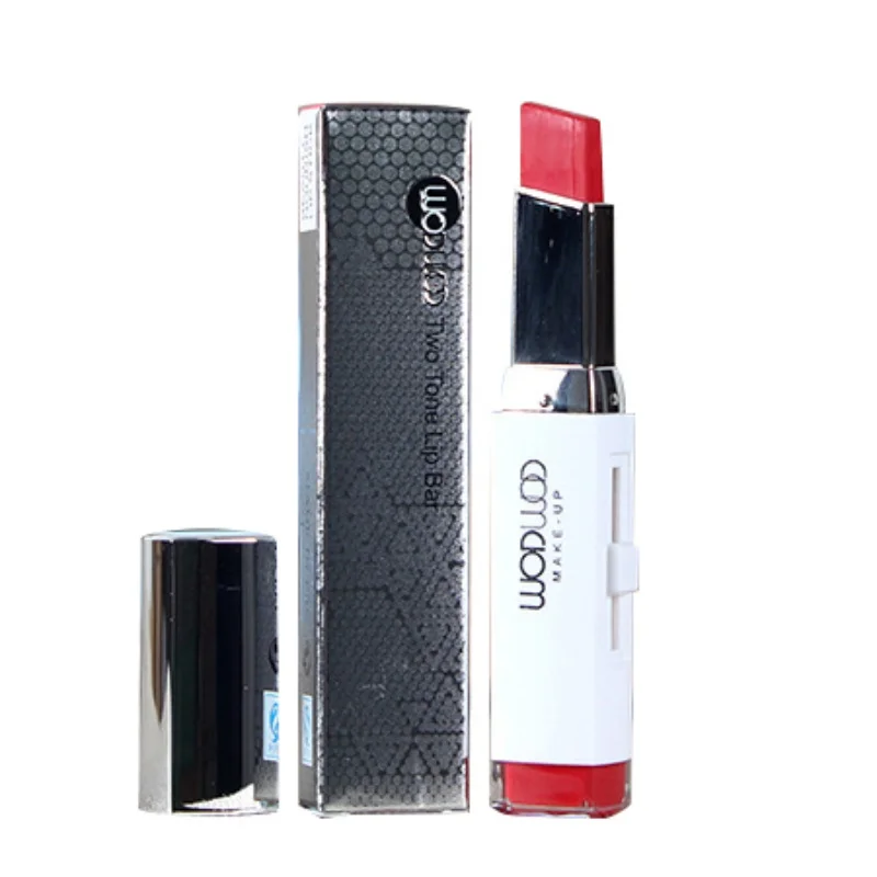 Hot Waterproof Lipsticks Lips Makeup Double Color Gradient Lipstick 6 Color Gloss Korea Makeup Lips Cosmetic Make Up