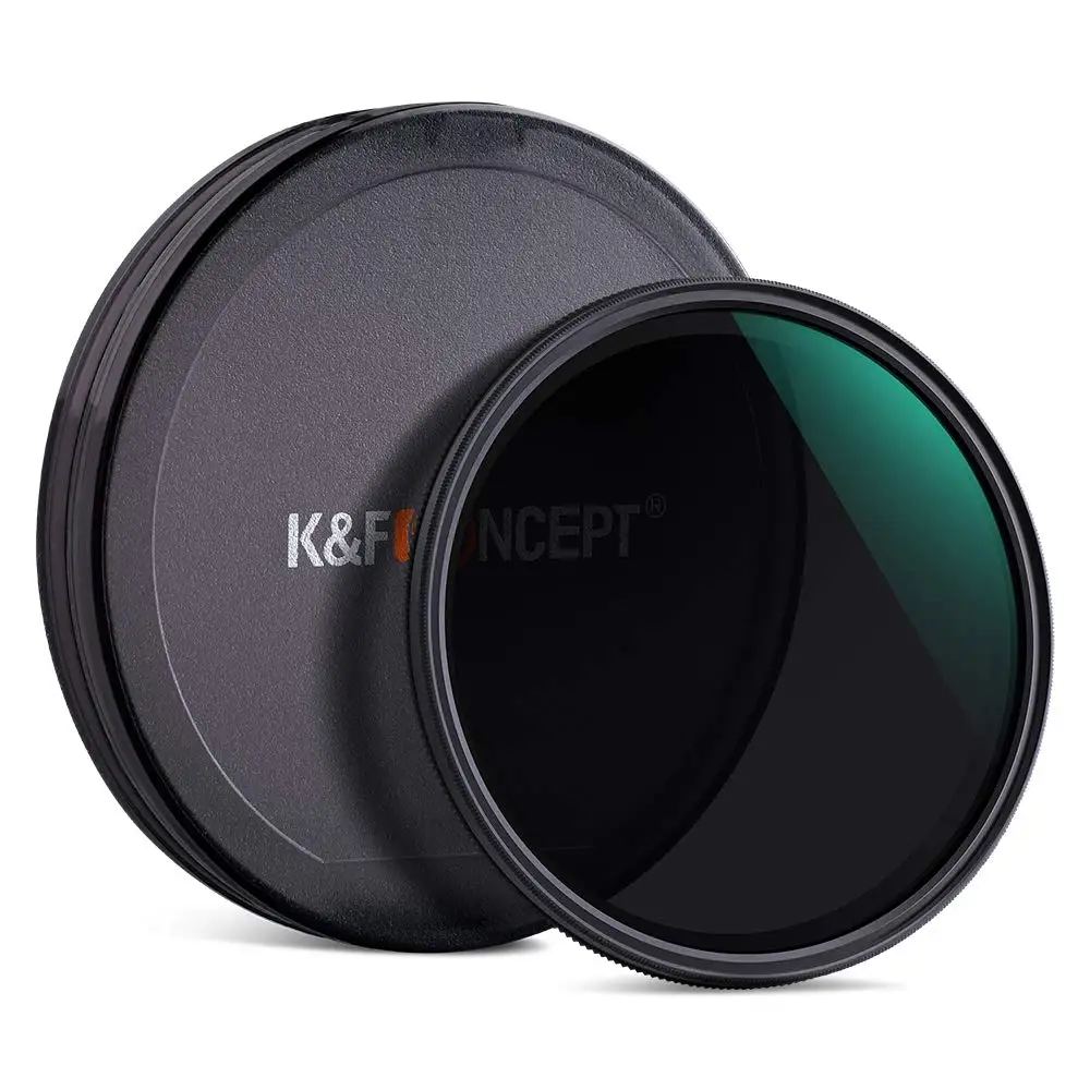 

K&F Concept 77/88mm ND2-ND512 Adjustable 8-Stop Variable Neutral Density Filter HD 18 Layer with Camera Lens Cloth