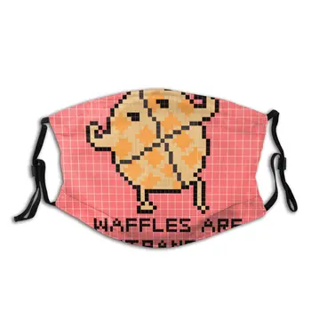 

protective mask with filter Waffles Are Just Pancakes With Abs anti dust PM2.5 reuse adult teen child girl