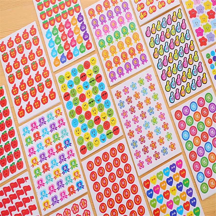 

10 Pcs Students Cartoon Reward Encouragement sticker DIY Decals Notebook Albums Scrapbook Decorative Stickers Children Gifts GYH