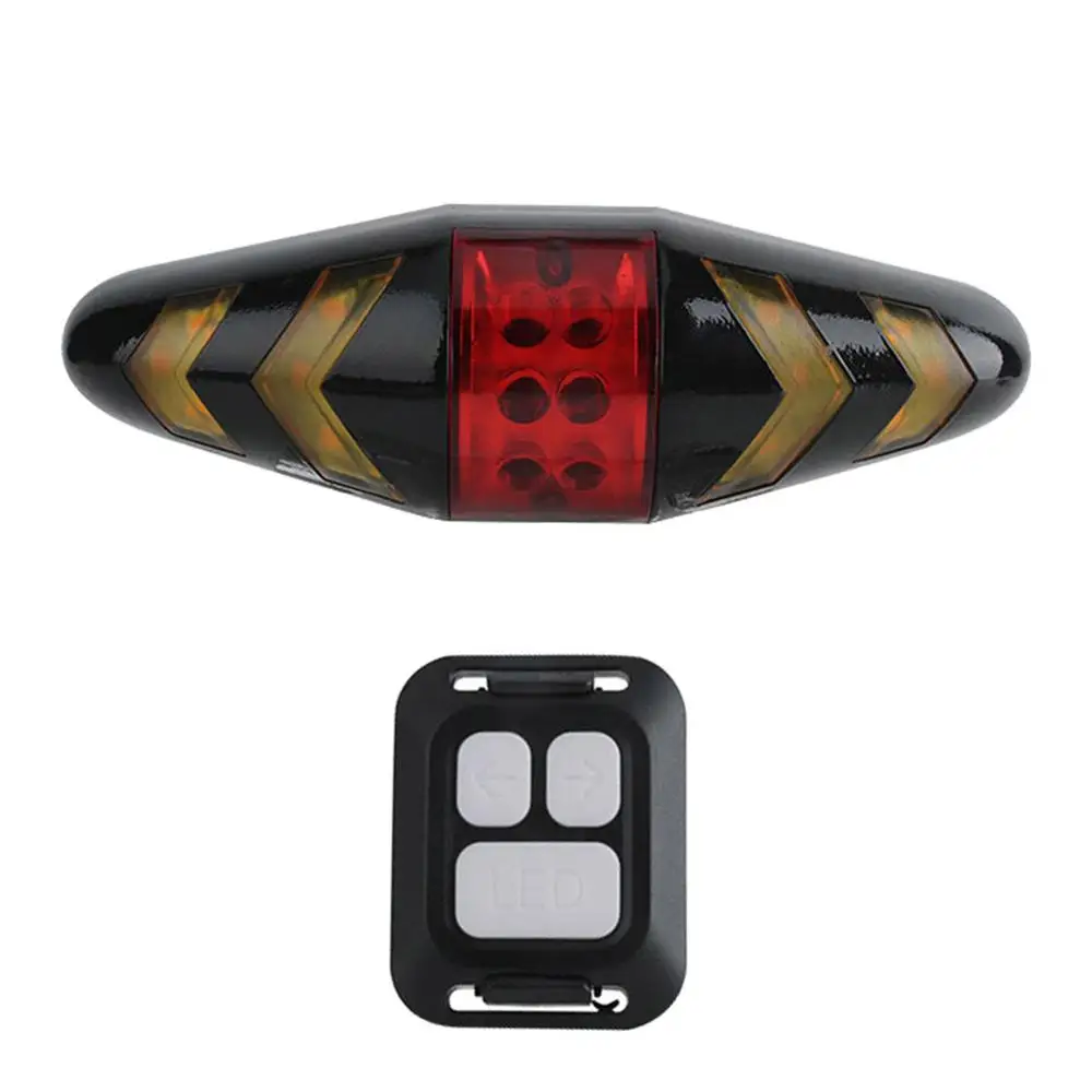 Rear Lamp Smart Bike Wireless Remote Turn Signal Lights Bicycle 