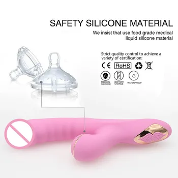 DIBE silicone Rabbit Sucking vibrator G-Spot Stimulator waterproof heating vibration vagina massage stick female adult sex toys 5