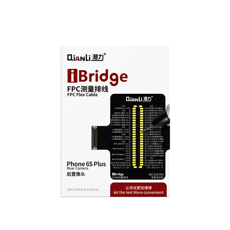 QianLi iBridge Тестовый Кабель для iPhone 6 6P 6S 6SP дисплей неисправности материнской платы и сенсорная Передняя камера Хвостовая заглушка ремонт задней камеры