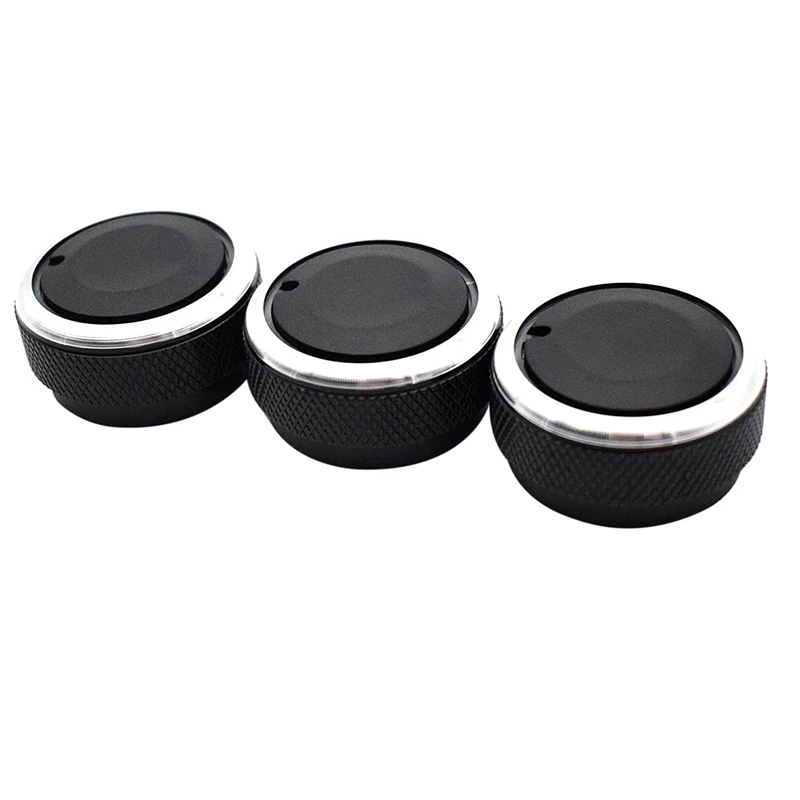 3Pcs AC Switch Knob Air Conditioning Heat Control Knobs for Toyota